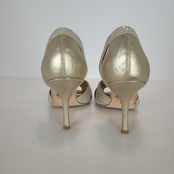 Badgley Mischka Tatiana crystal studded leather heels - Picture 7 of 10